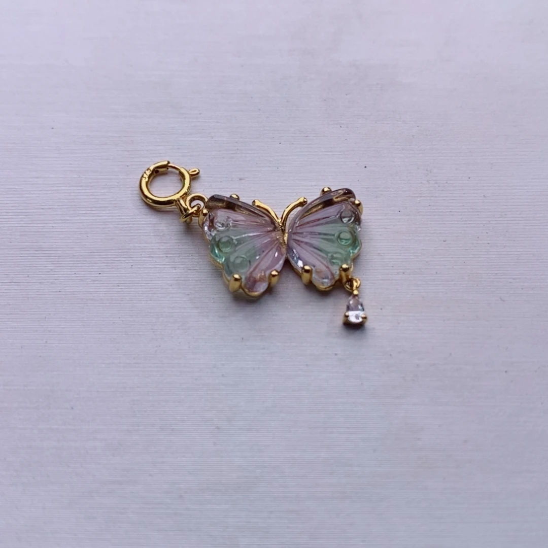 9K金镶嵌小滴溜碧玺碧玺A小滴溜