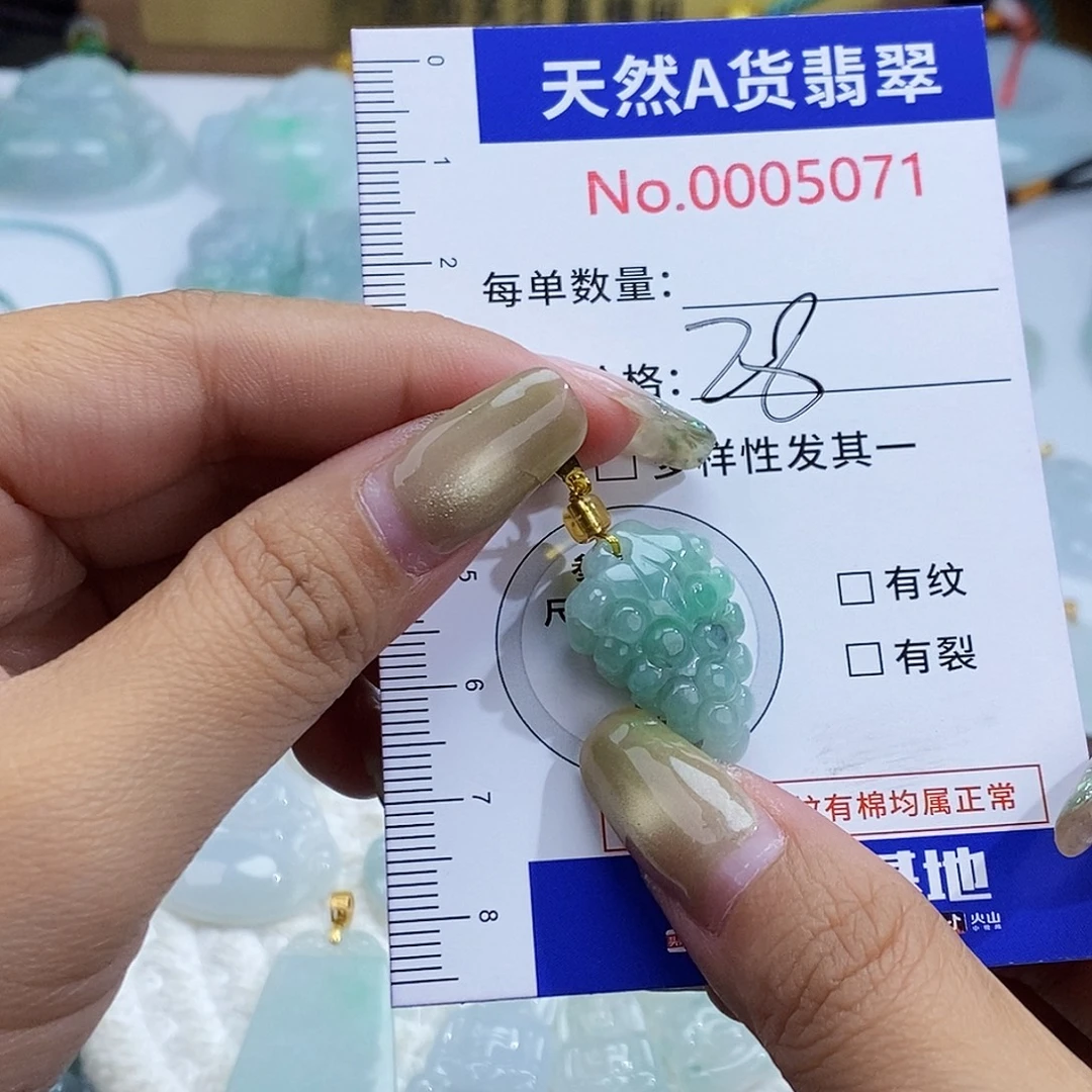 翡翠未镶嵌颈饰5071