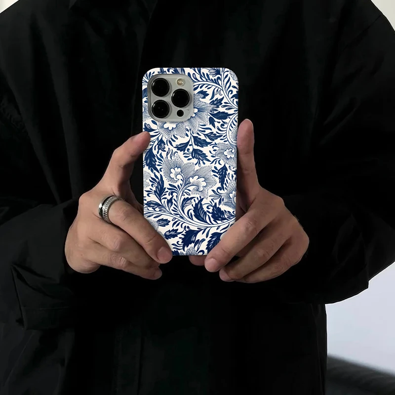 青花瓷适用苹果17/16pro手机壳15promax个性14小众13创意