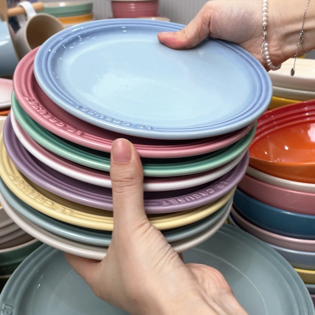 瓷片微瑕8个7英寸牛排盘