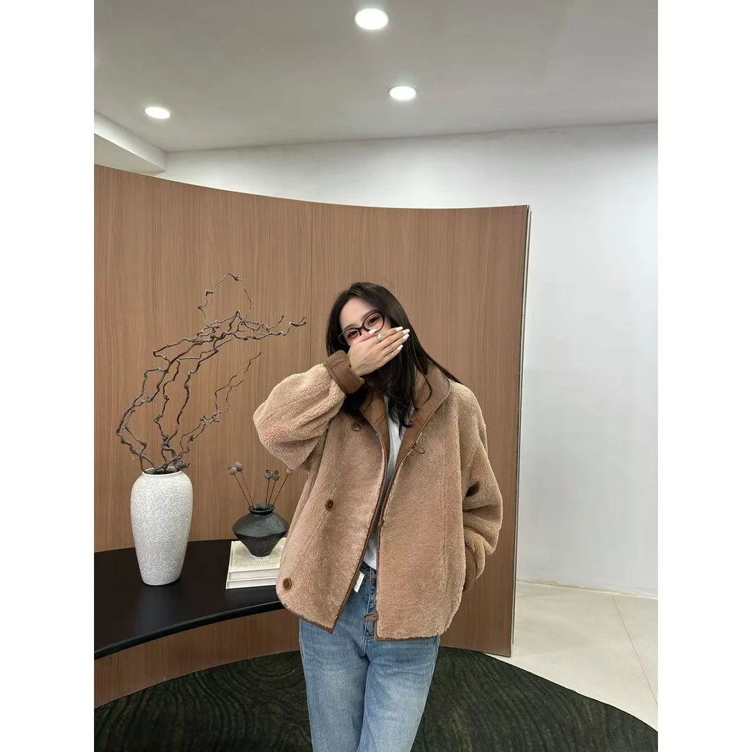 【JY景】MMLi CLOTHES新款设计师绵羊皮外套mm99707