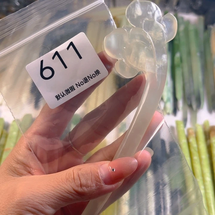 未镶嵌蛇纹石玉发簪