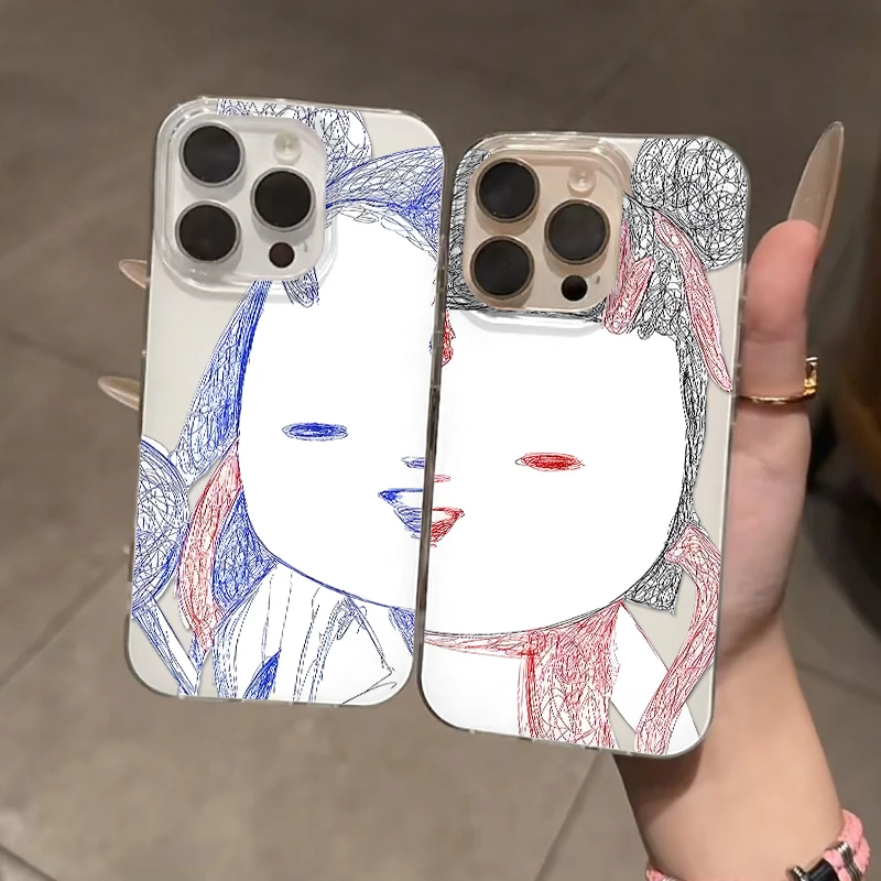 奥菲顿素描胡巴适用iPhone17大孔手机壳苹果16华为vivo小米15oppo