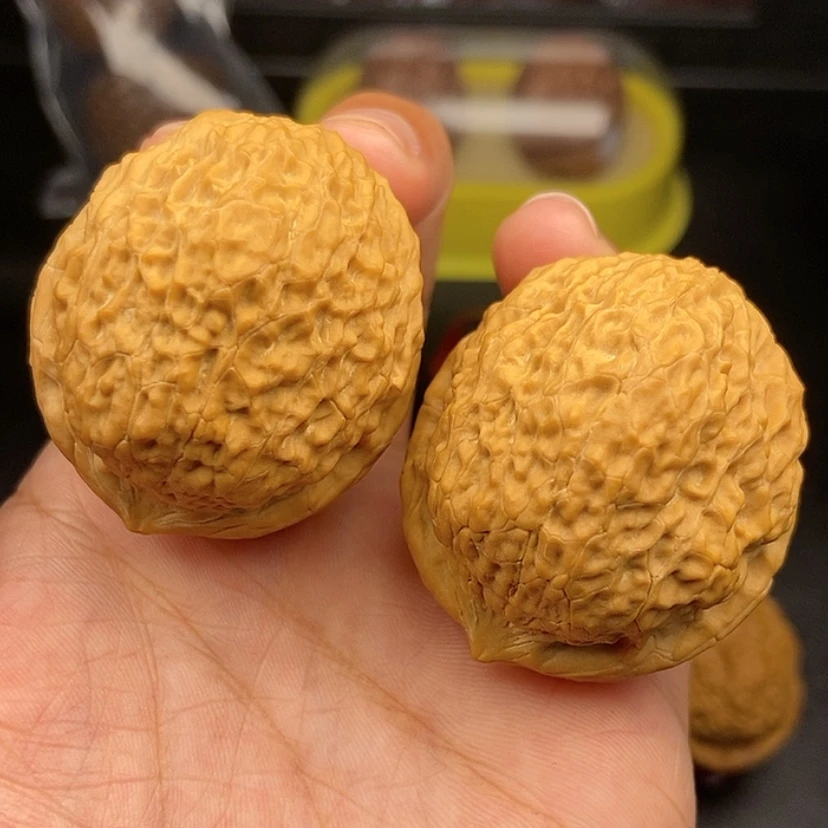 【闪购商品】把件文玩核桃42尺密纹狮子头54克