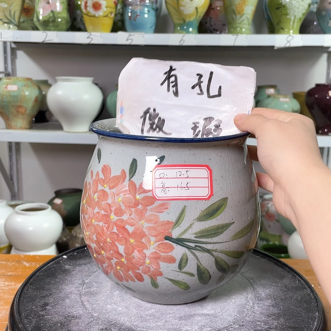 景德镇陶瓷花盆花器暇256