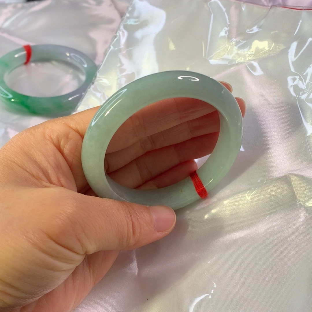 翡翠未镶嵌手镯翡翠手镯53.5