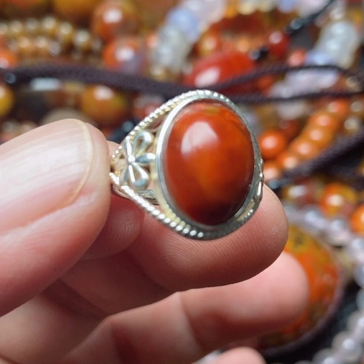 玛瑙/玉髓戒指合金