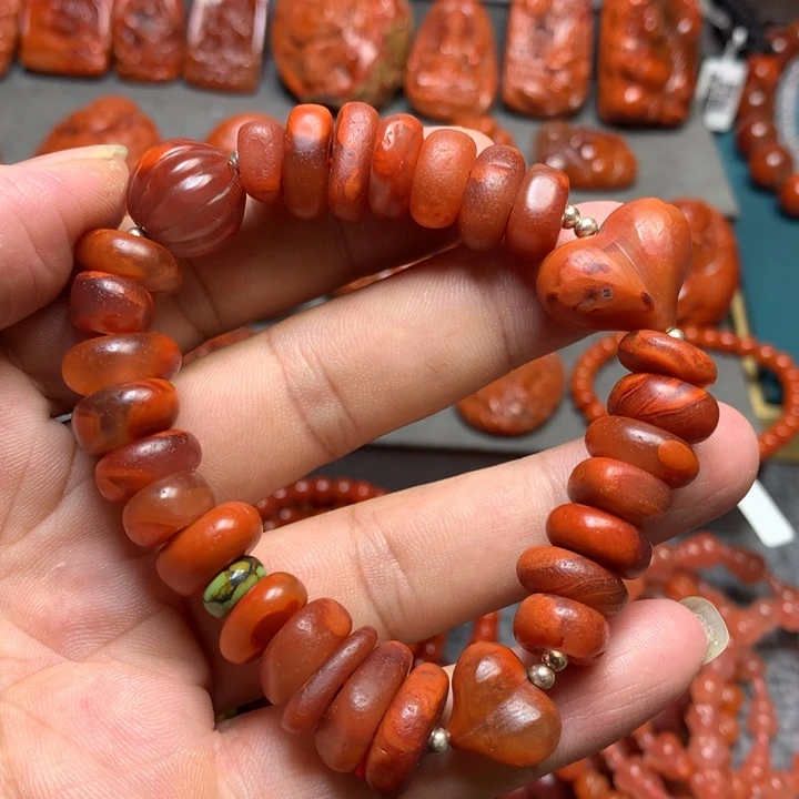 未镶嵌手串南红玛瑙