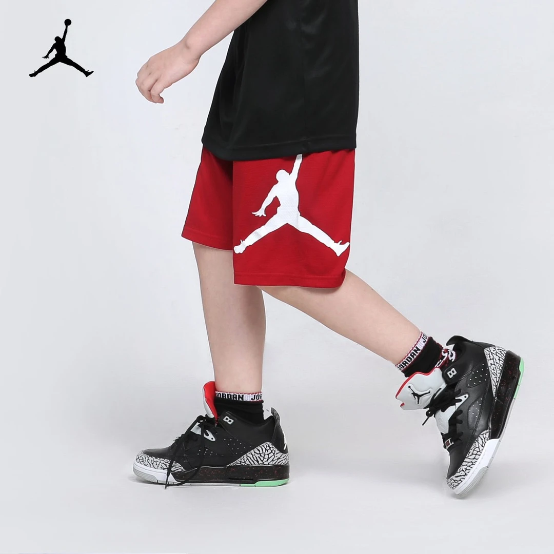 AIR JORDAN夏季休闲运动童装男童短裤清凉透气速干B068