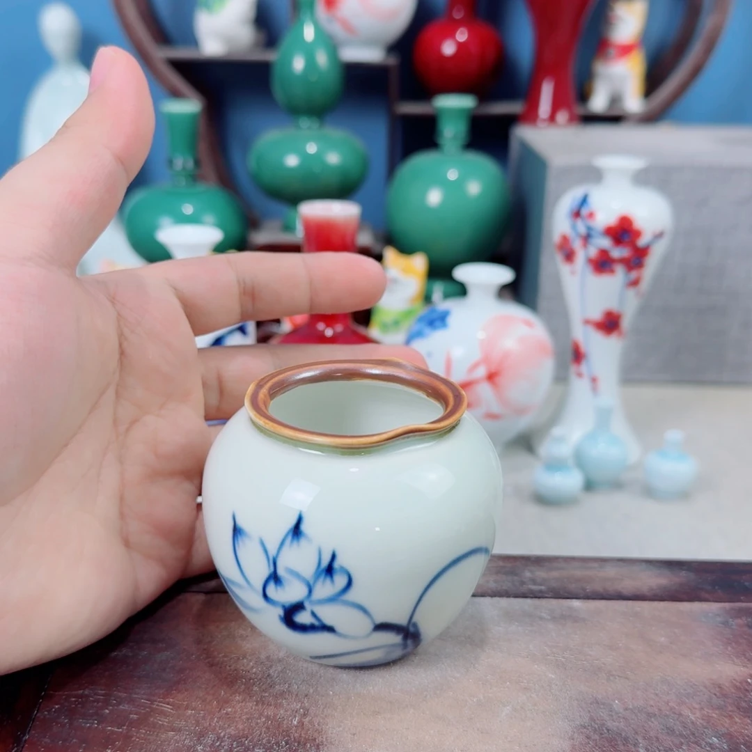 陶瓷手工小花器摆件