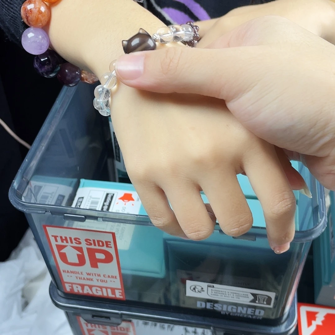 银S925镀金镶嵌手串黄晶