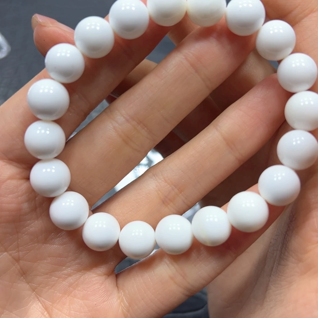 银S925镶嵌手链烟晶白车手链