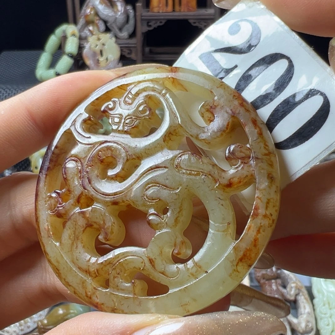 和田玉未镶嵌挂件