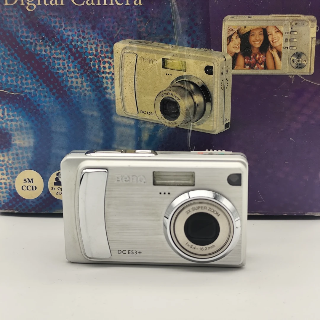 9新 Benq/明基 性价比ccd相机 明基e53+ 原盒 复古冷白皮质感