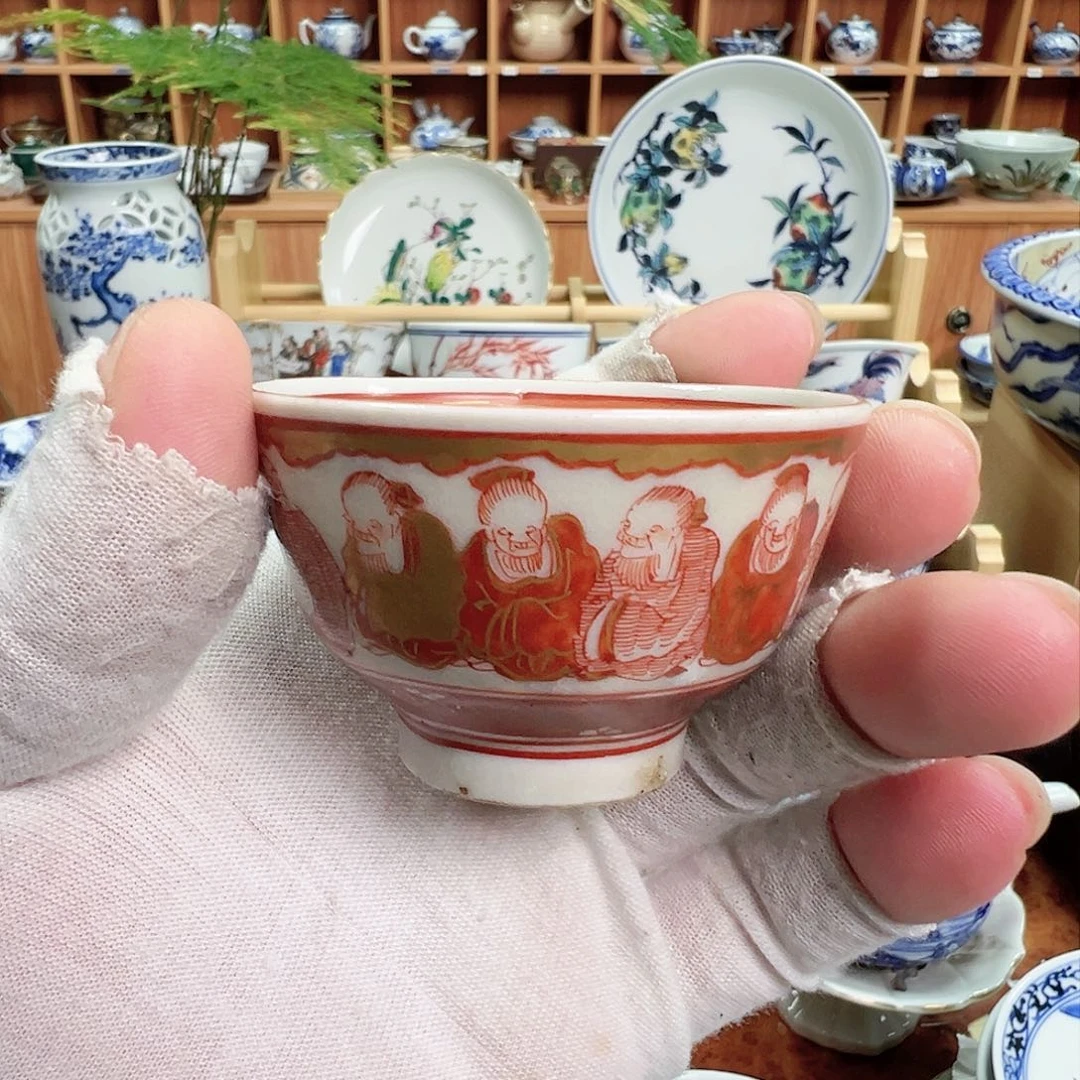 柴窑茶具茶壶茶杯盖碗小盘子