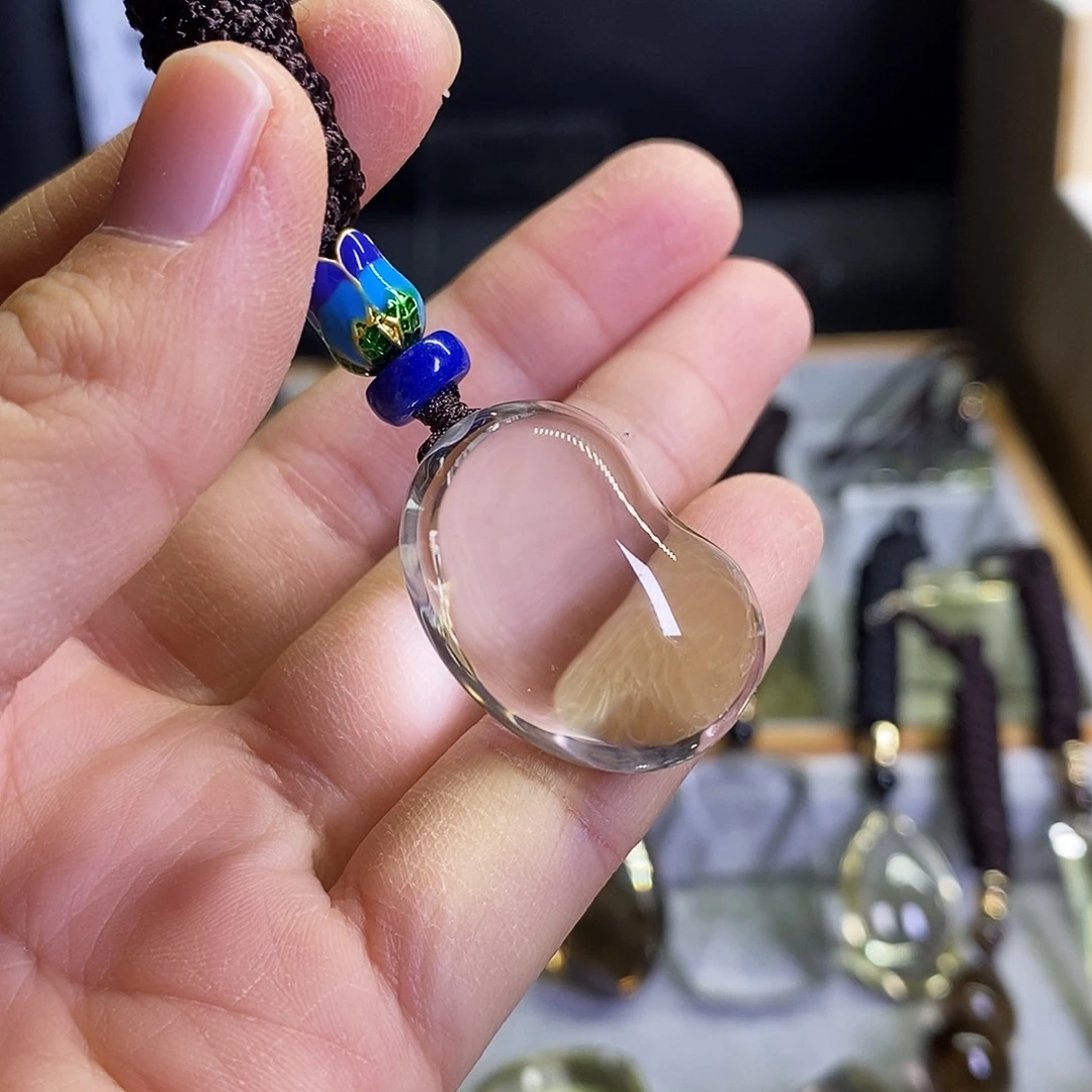 水晶颈饰未镶嵌白水晶随行吊坠