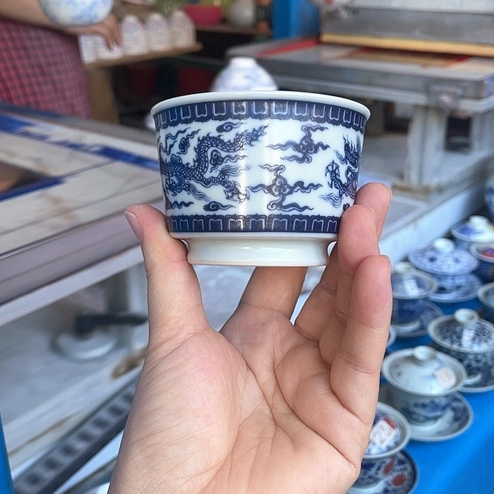 宽***缘青花釉下彩杯子哈