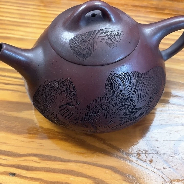 紫砂茶壶处理一把
