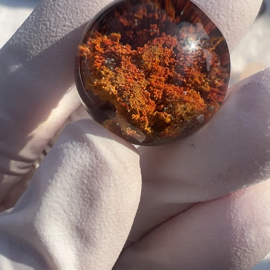 水晶幽灵单珠20mm定制打孔不退换未镶嵌w**g