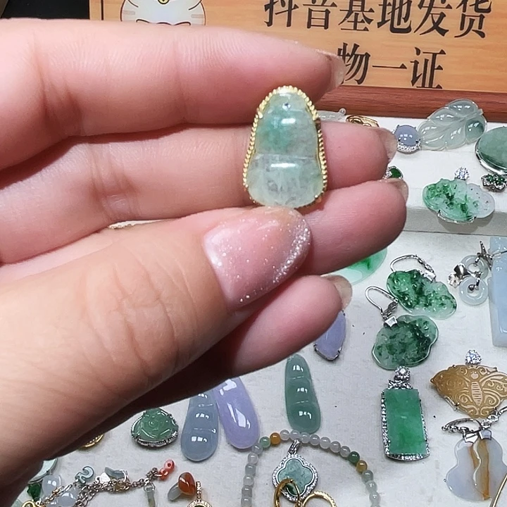 翡翠银S925镶嵌颈饰