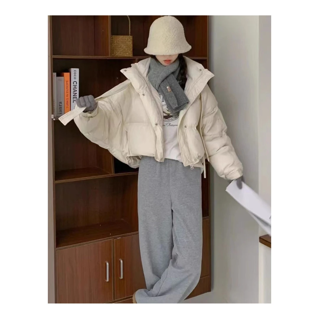 【ARONG阿荣家】连帽面包服00522-白色-F（剪标）