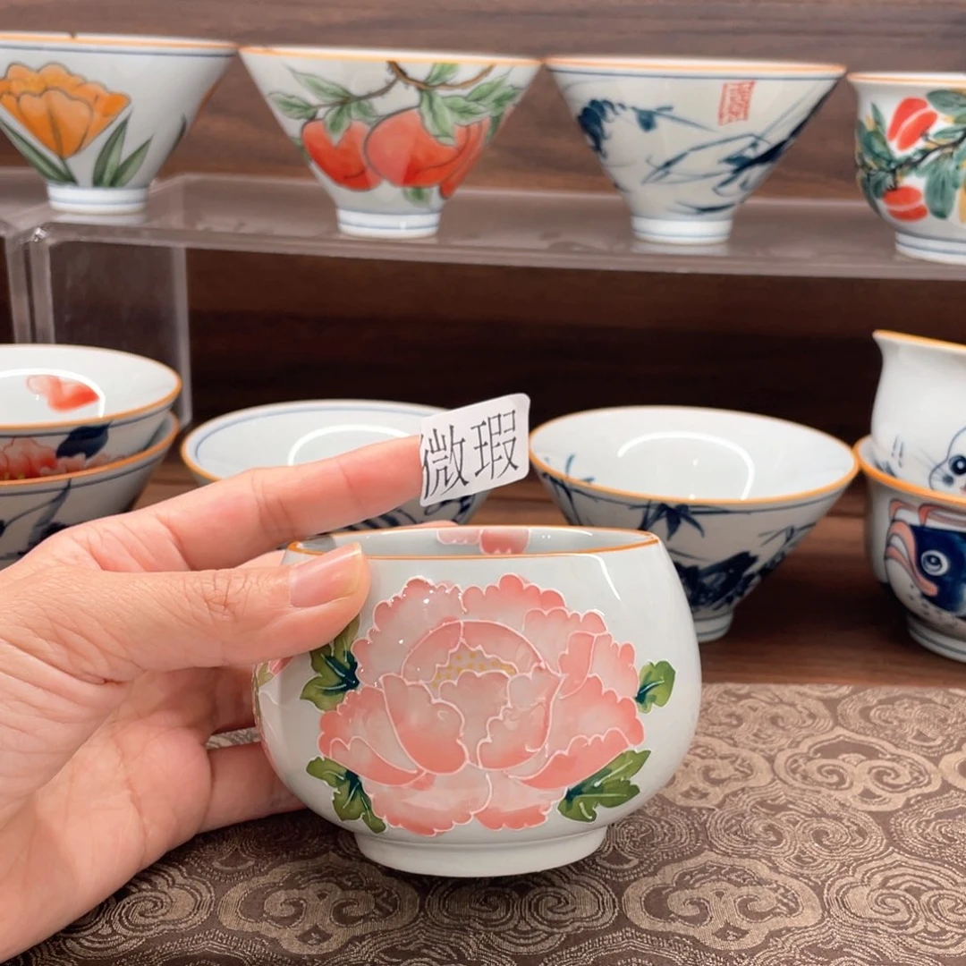 微瑕釉下彩纯手绘
