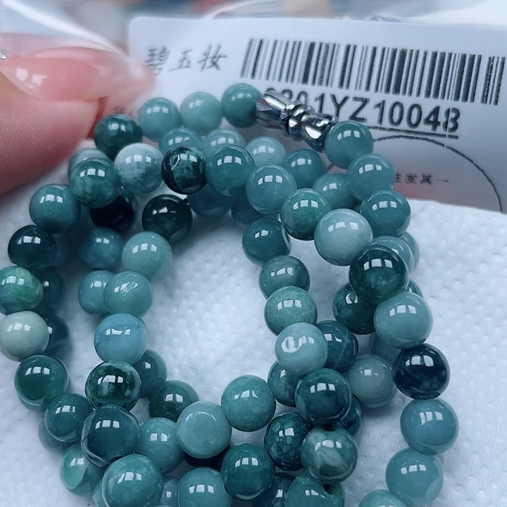 翡翠足银镀金镶嵌吊坠(不含链)