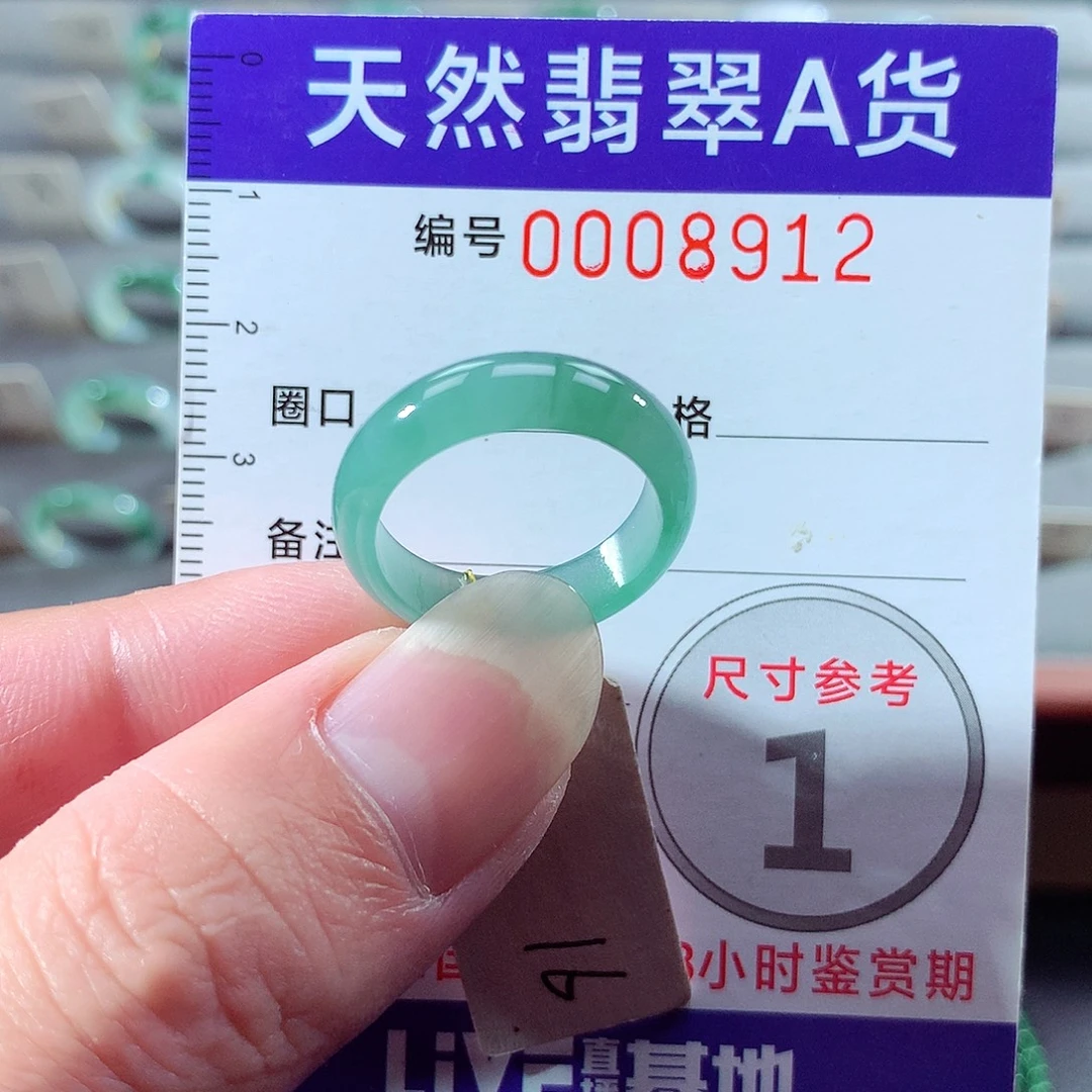 翡翠未镶嵌戒指16号