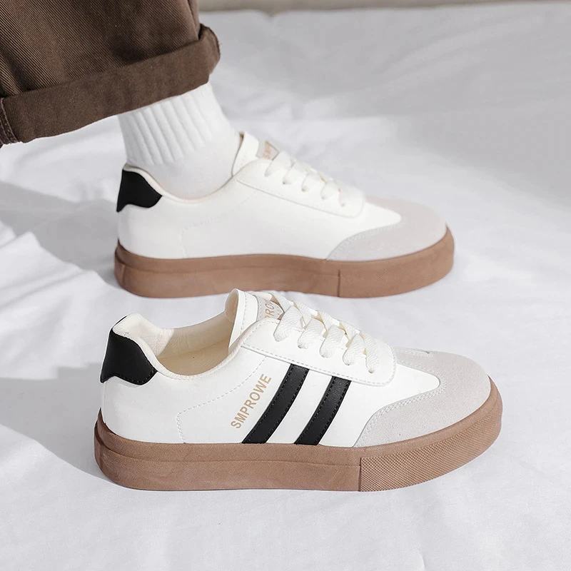 新款百搭韩版厚底ins小白鞋低帮系带网红休闲鞋小众板鞋HY1209