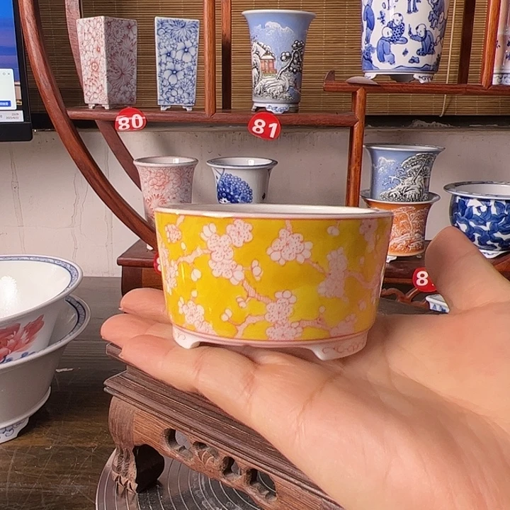 墨奈手绘作品花盆
