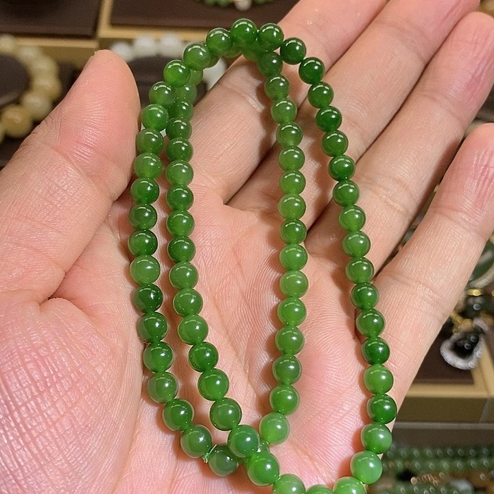 【闪购商品】项链未镶嵌和田玉（碧玉）