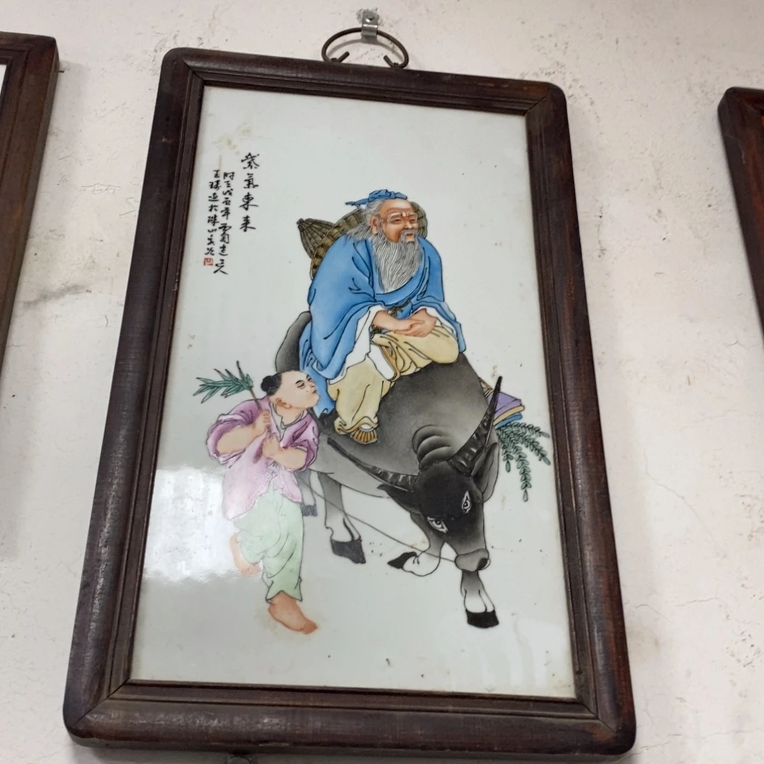 瓷60*37 景德镇瓷板画柴窑烧制