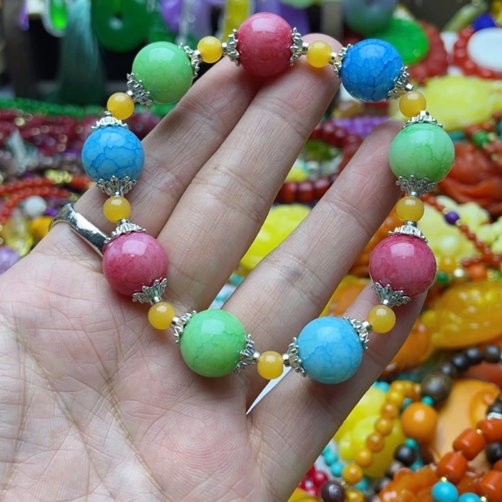 树脂制品72号彩色手串
