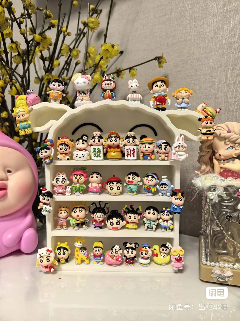 瑕疵小白柜子diy四层max，pu玩偶展示柜