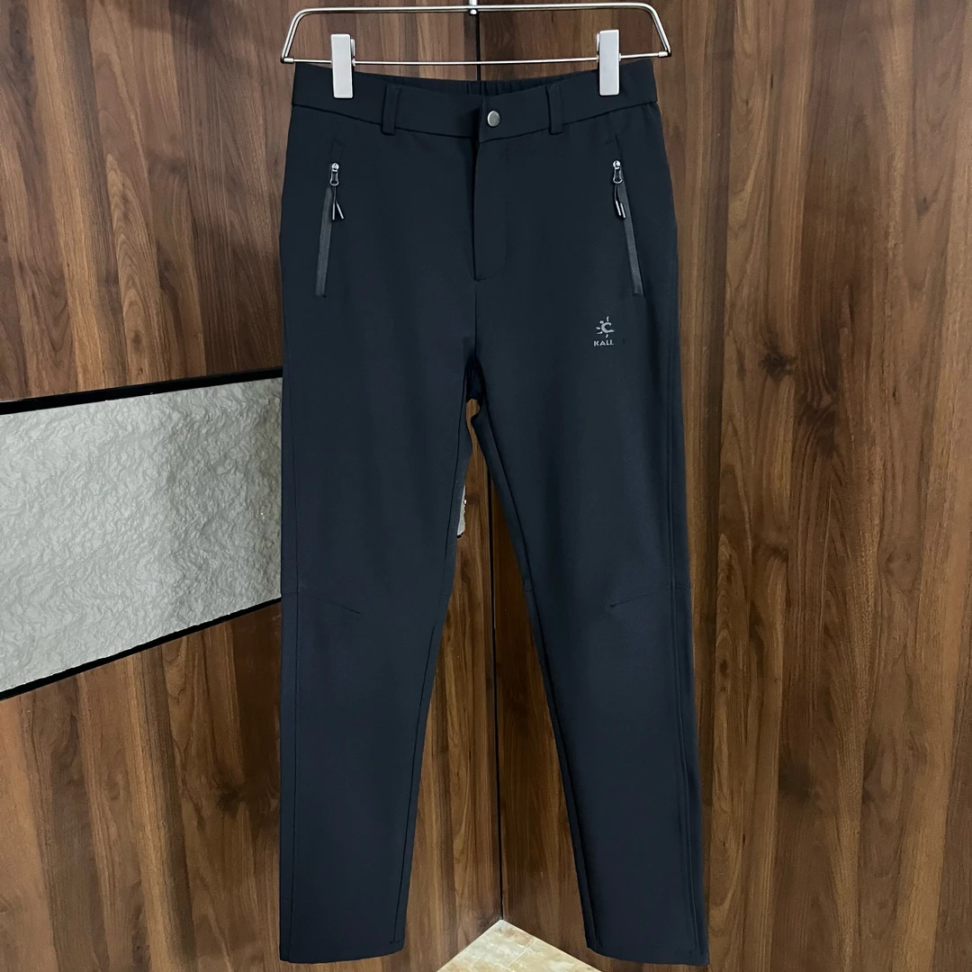 j8612小太阳男士秋冬厚款软壳直筒裤时尚百搭经典高端商务休闲裤