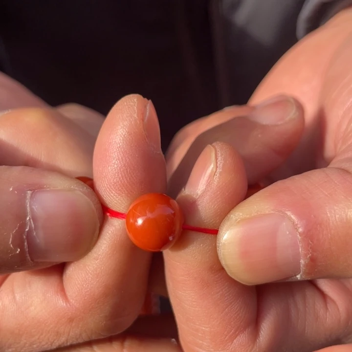 南红玛瑙未镶嵌颈饰卡10.5