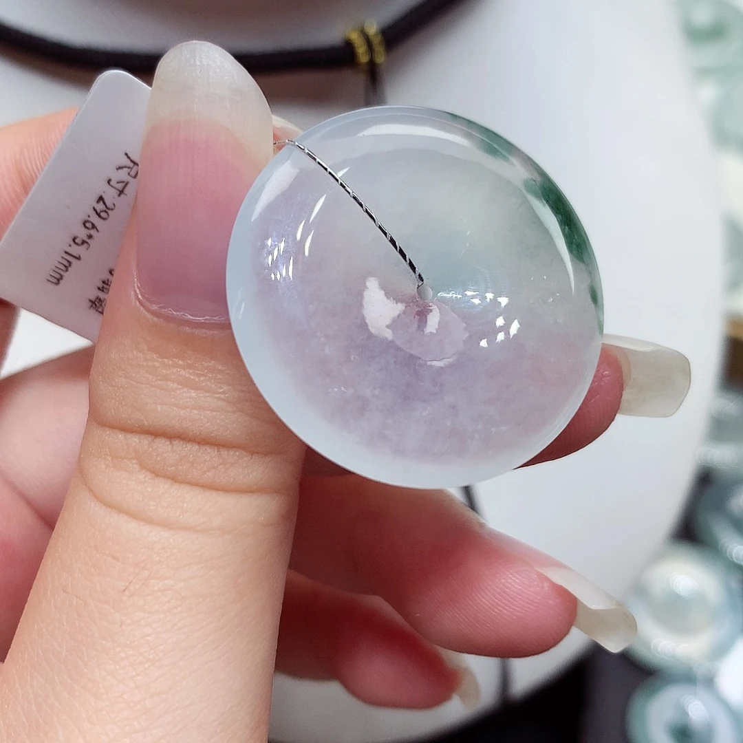 颈饰未镶嵌翡翠编号62，29.6/5.1