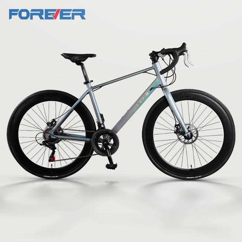 FOREVER/永久牌公路车铝合金禧玛诺蓝图变速男女竞赛破风自行车