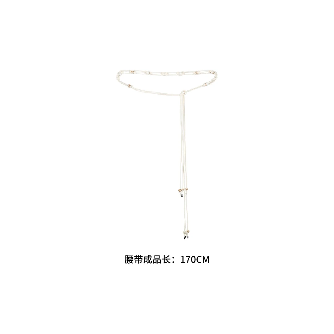 美洋MEIYANG 椰影连衣裙 腰绳-周五