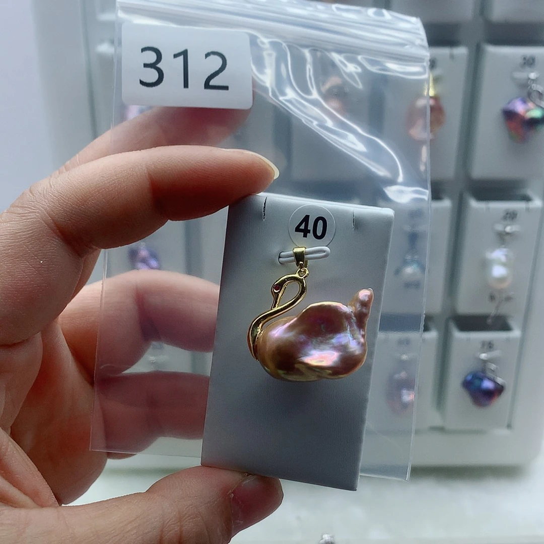 吊坠(不含链)合金淡水珍珠