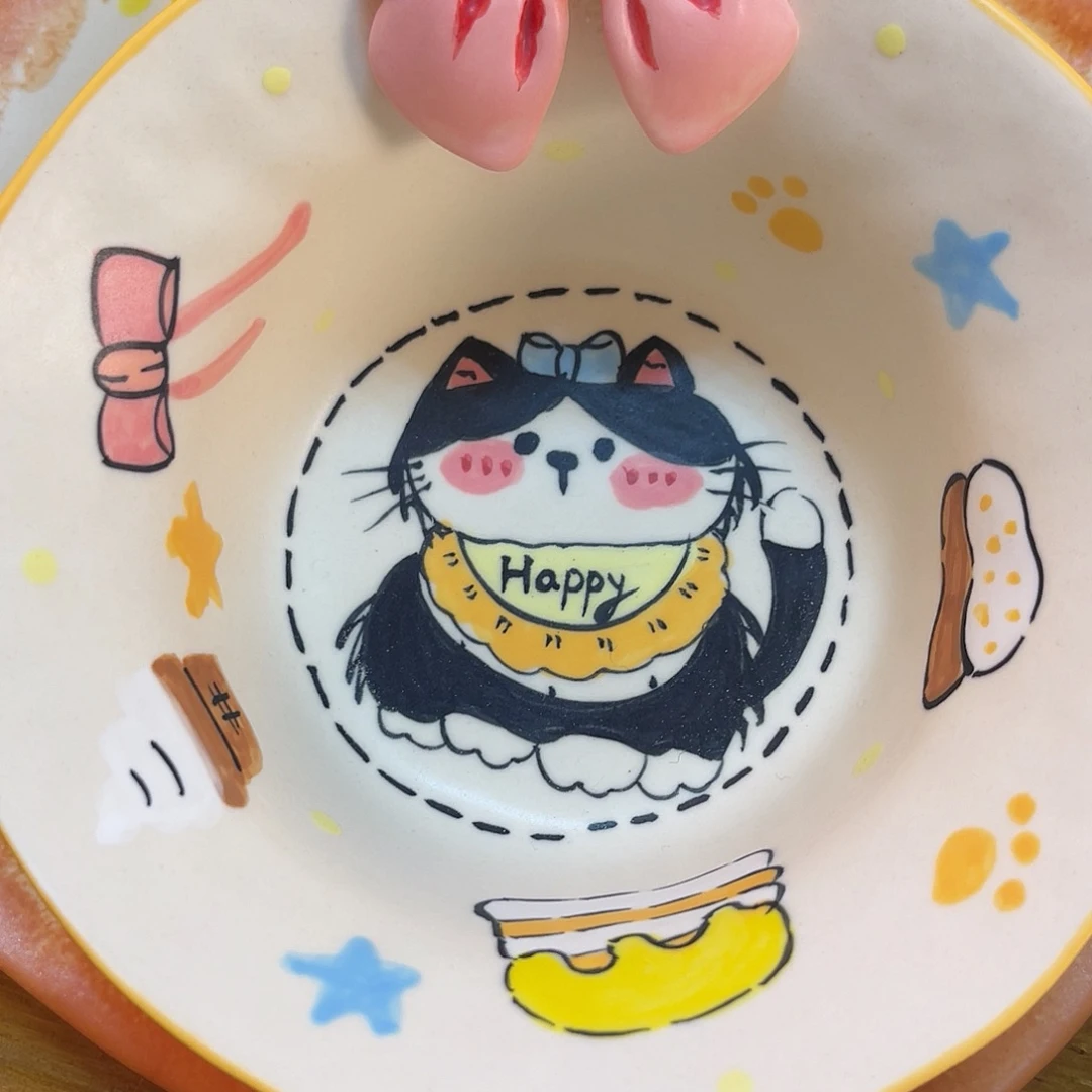 景德镇陶瓷可爱手绘杯