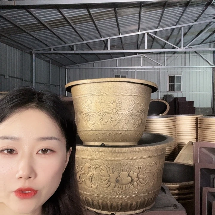 圆形60花盆2个有孔