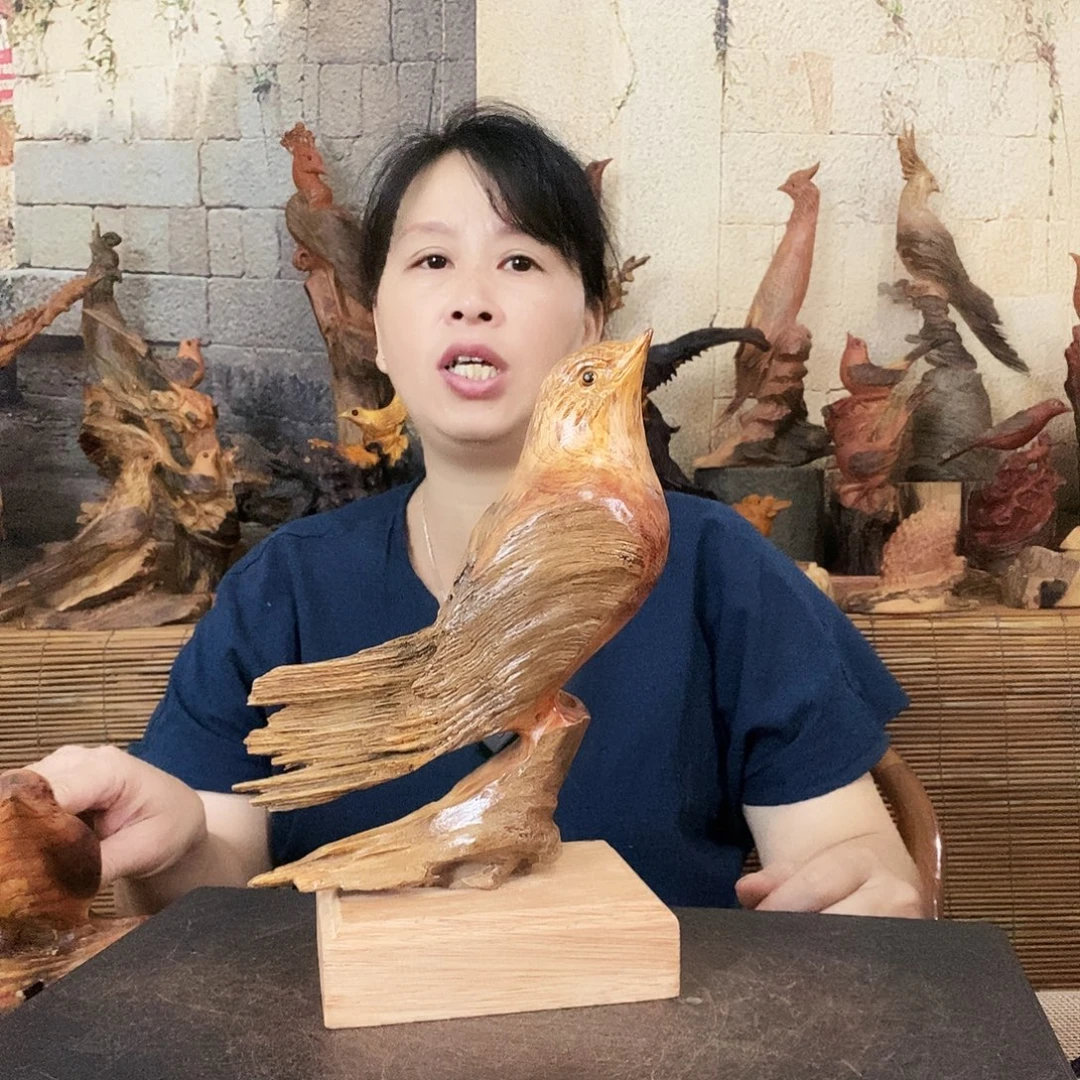 风***吹松木琥珀木报喜鸟