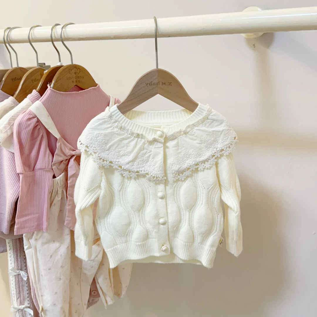 萱妈家-979【花边翻领开衫】直播间专享浮力