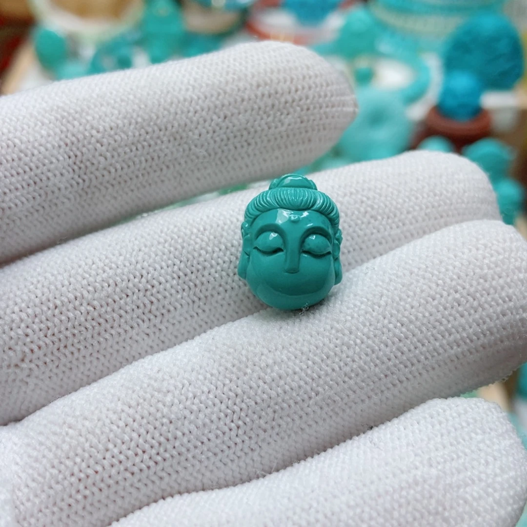 绿松石未镶嵌无相佛