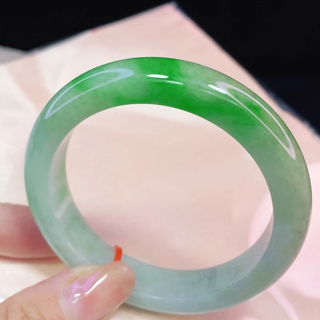 未镶嵌手镯翡翠52.6正圈