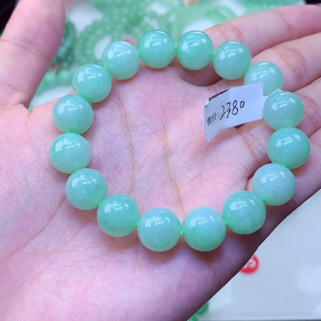 翡翠未镶嵌毛衣链卡12.5