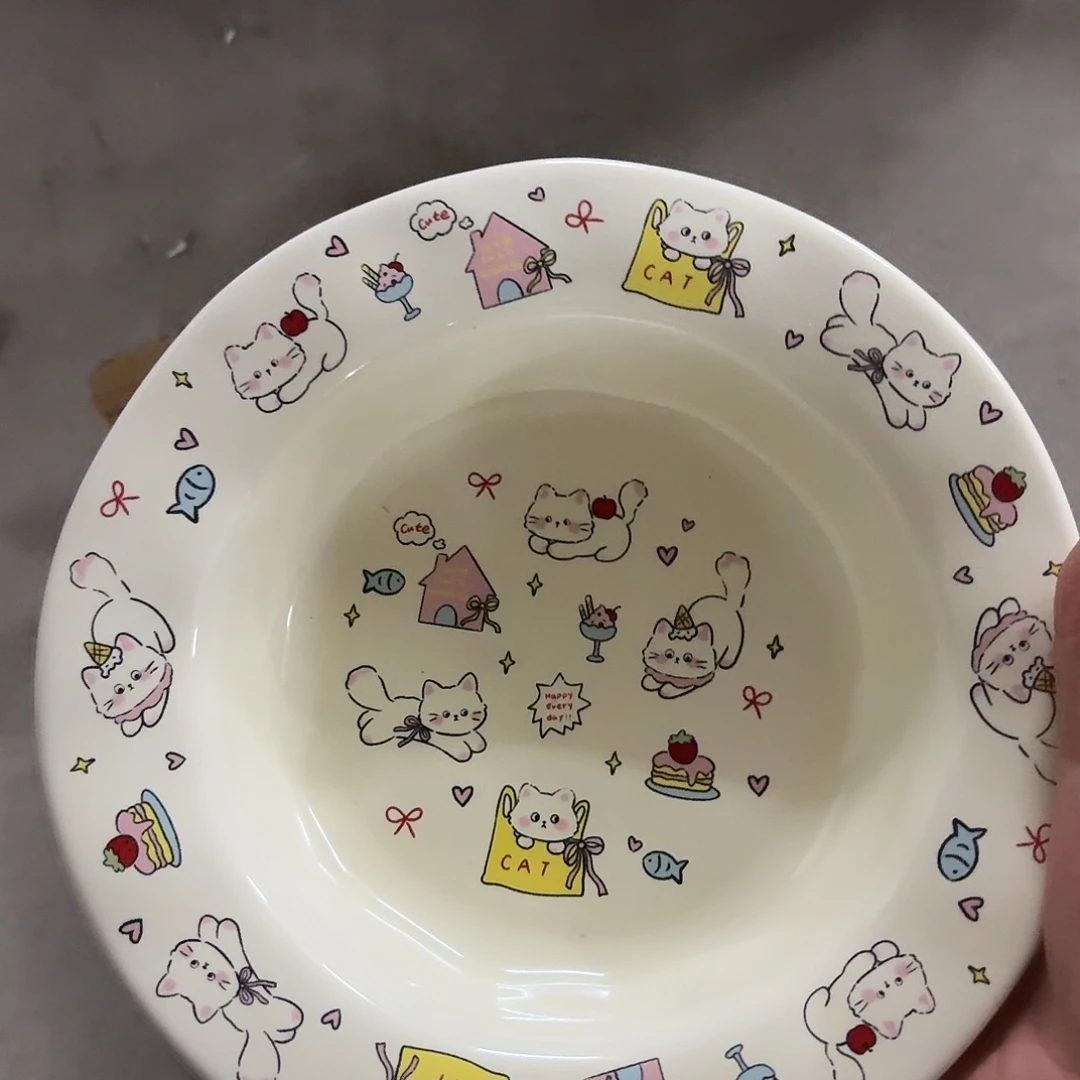 搪瓷正品猫草帽盘一个