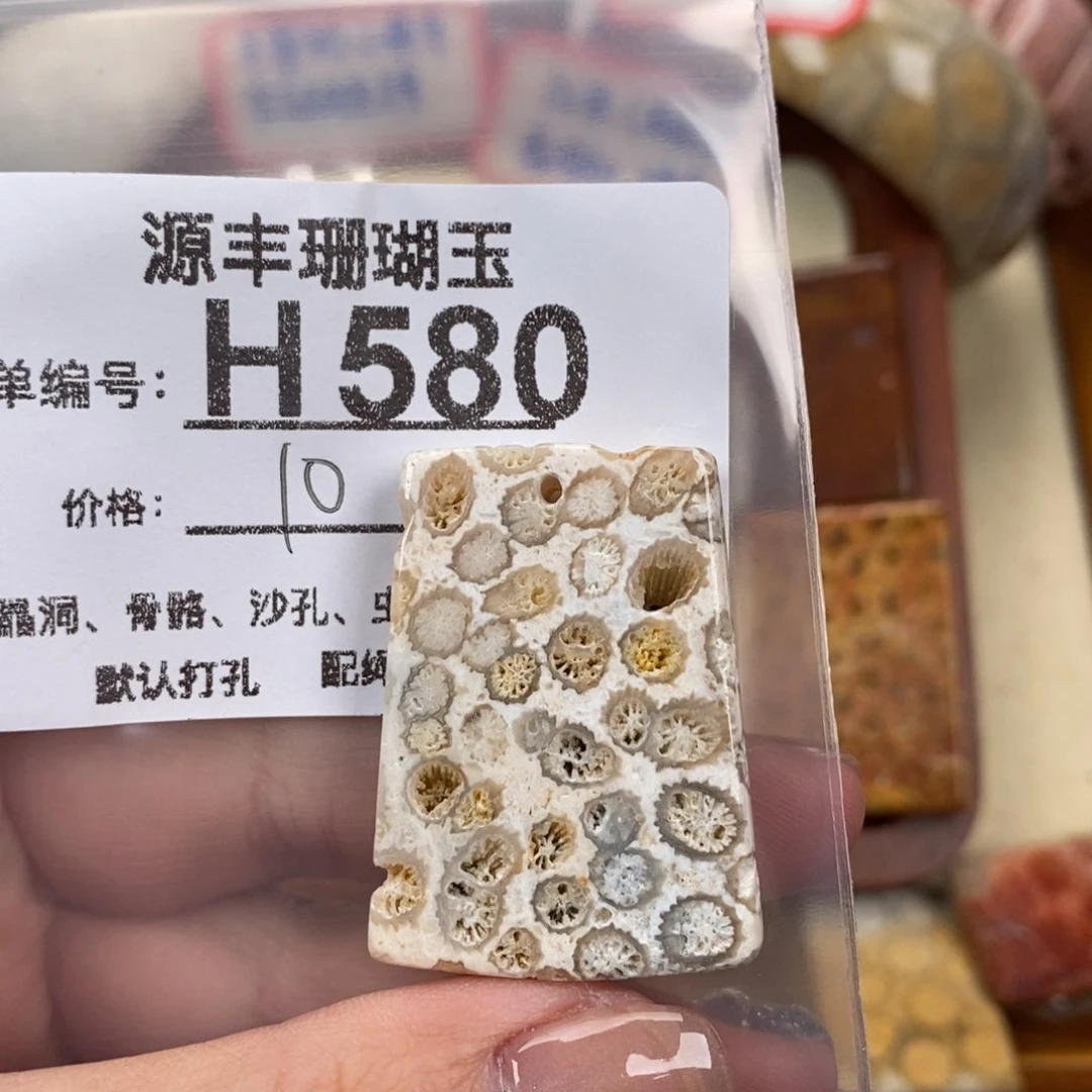 硅化玉颈饰未镶嵌山**人