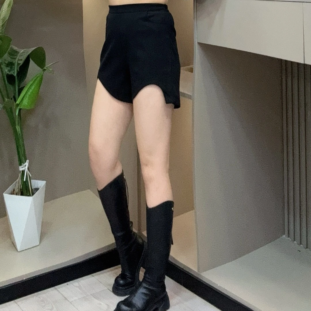 春季洋气短裤-冠 3508时尚潮流显瘦休闲修身百搭胖MM大码女装新款